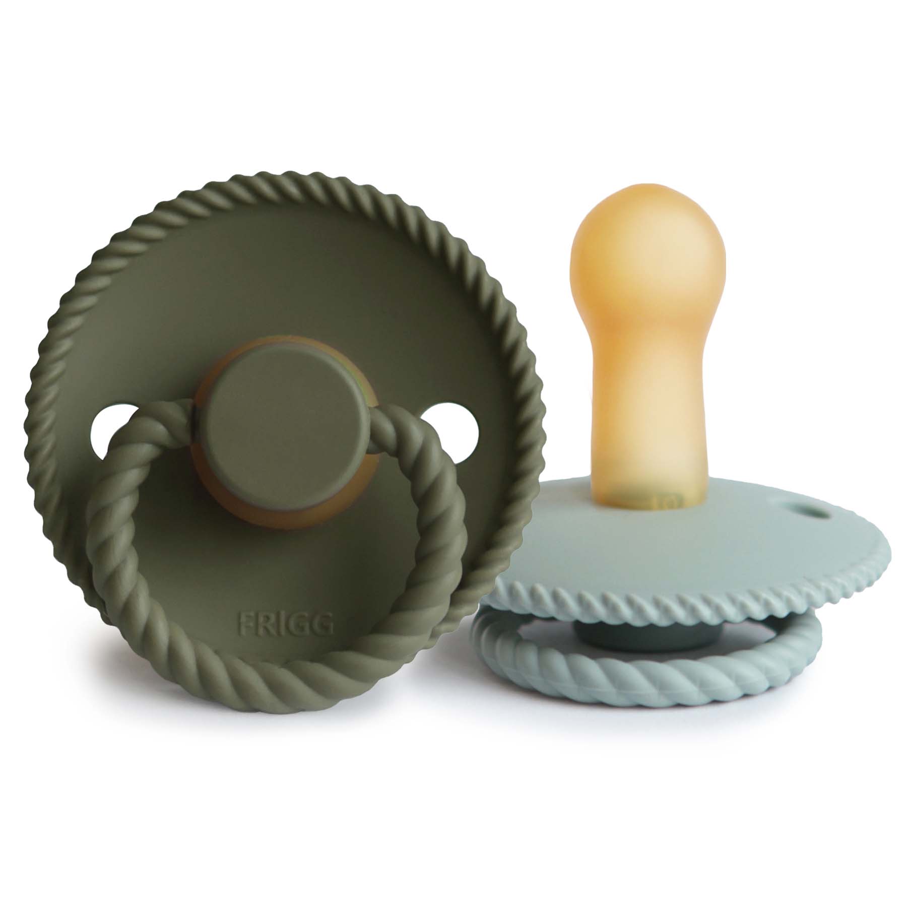 Image of FRIGG Rope Natural Rubber Pacifier 2-Pack